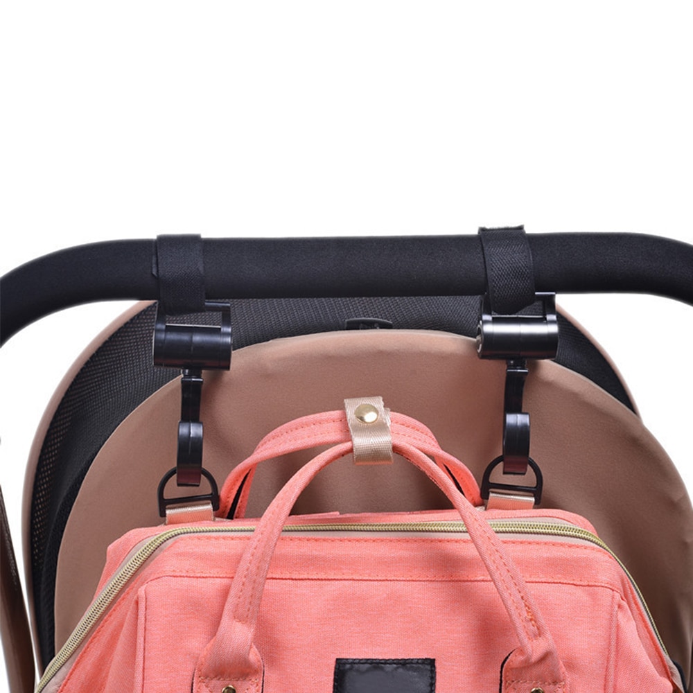 2 pièces/ensemble bébé cintre bébé sac poussette crochets enfant landau rotation 360 degrés panier crochet accessoires multifonctions utiles accessoires crochets