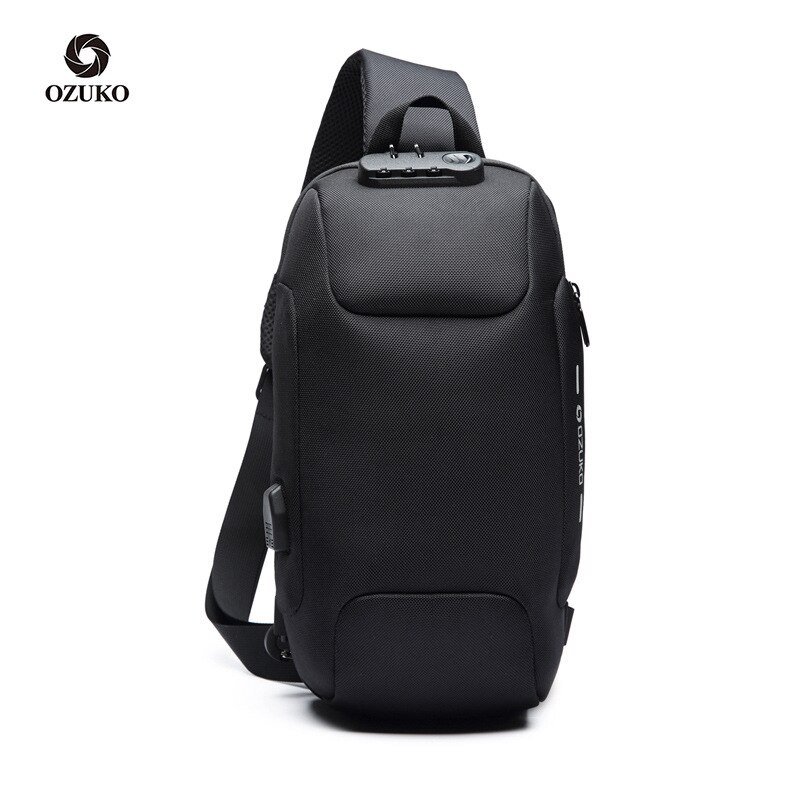 Masculino sacos de ombro sacos de carregamento usb crossbody saco peito anti roubo escola verão curta viagem à prova dwaterproof água mensageiro saco