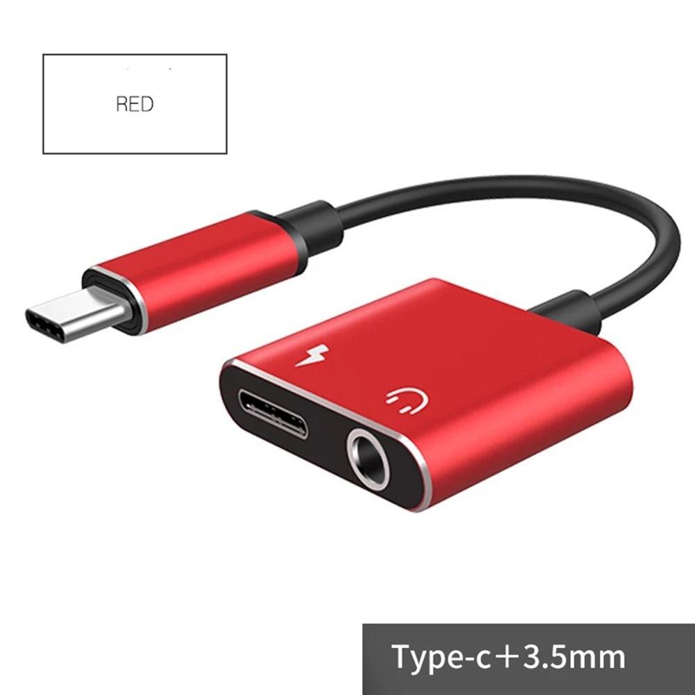 2 in 1 Typ-C zu 3,5 MM Audio- Adapter Kabel Ladung Hafen Kopfhörer Typ-C Audio- Cbale AUX Adapter Kabel Headset Aufruf Android: verrotten