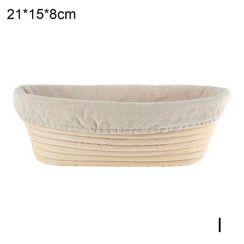 Rattan Bread Proofing Basket Natural Round Oval Baking Cake Pans Rattan Wicker Dough Fermentation Sourdough Bread Basket: I