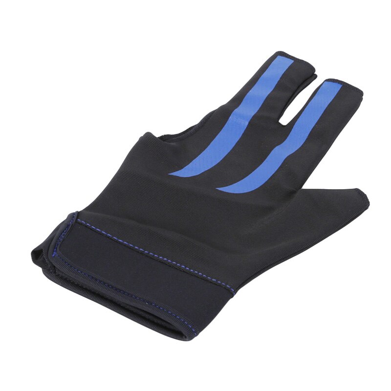 Nouvelle gant de billard gant de billard à 3 doigts tireurs de billard main gauche accessoires de Fitness de billard de: blue