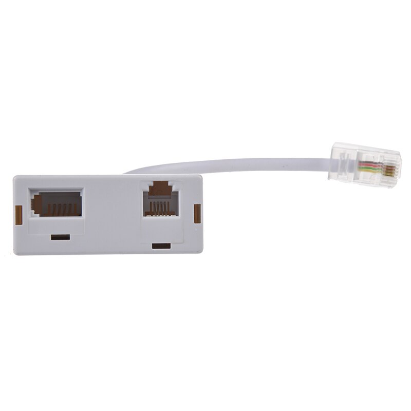 RJ45 Plug to RJ11 BT Socket Splitter Telephone Adapter: Default Title