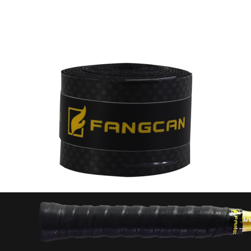 Fangcan 3Pcs Tennis Overgrip Zweet Absorptie Band Wikkelen Padel Grip Tennis Absorptie Grip Tape Hengel Overgrip: Black