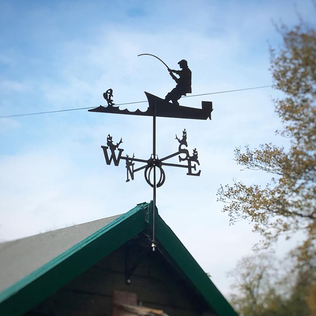 Ijzer Dier Windwijzer Farm Retro Scène Tuin Stake