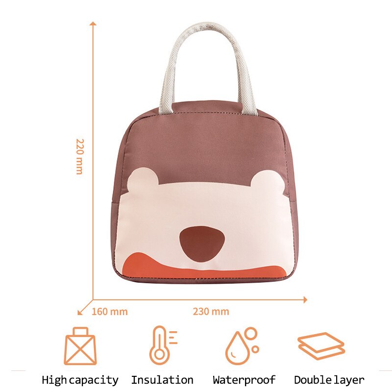 Preservation Baby Food Milk Bottle Heat/cold Storage Insulation Bags Waterproof Swan Bag Lunch Bag Infant Kids Food Bag