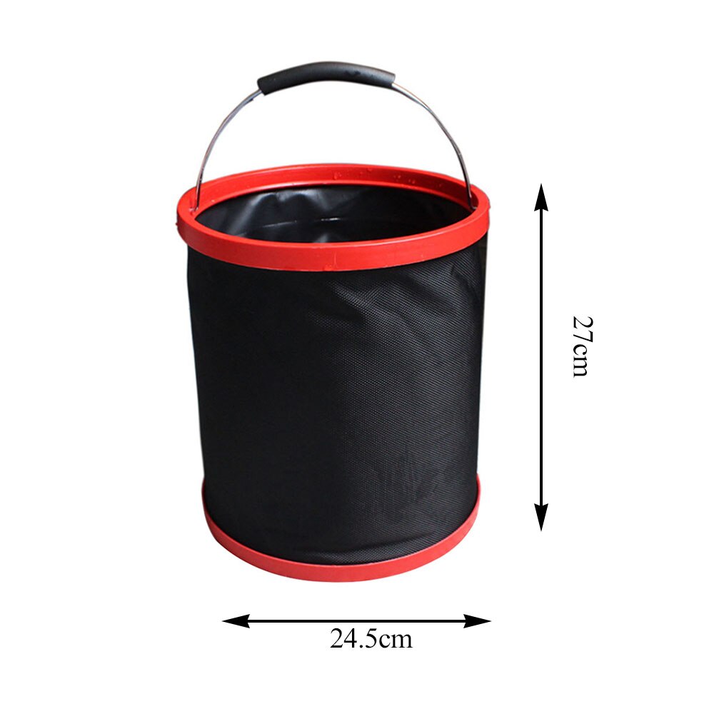 Portable Folding Bucket Car Cleaning Bucket Outdoor Camping Fishing Water Bucket Car Storage Container Washing Tools