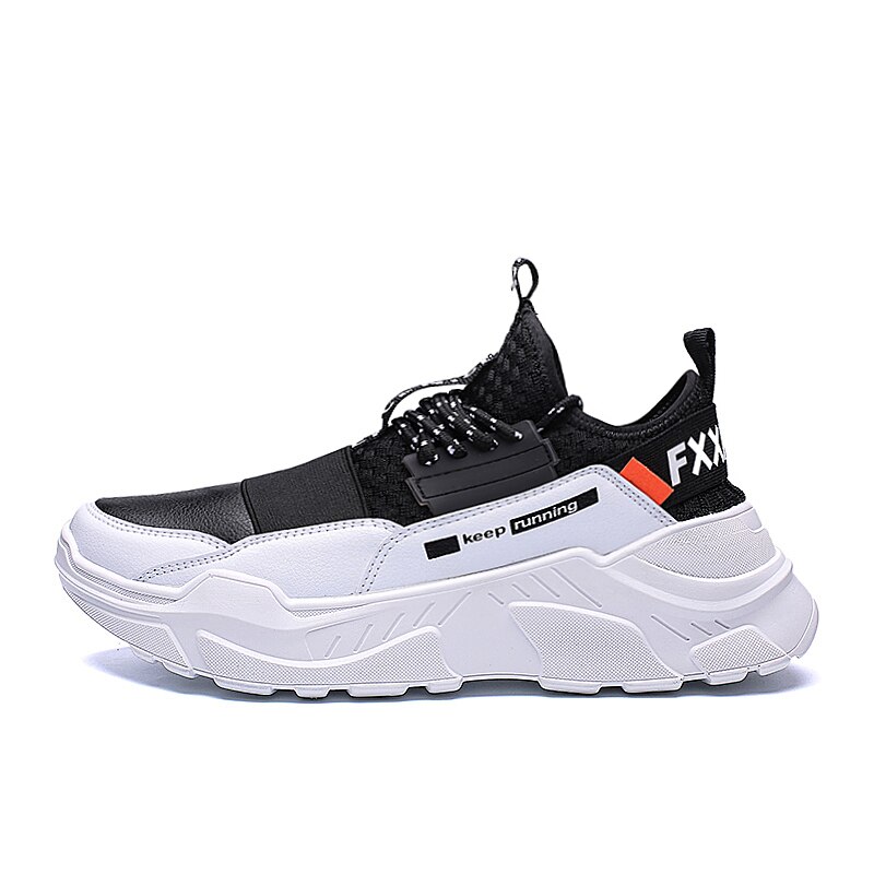 Schoenen Mannen Lichtgewicht Ademend Comfortabele Klassieke Heren Casual Schoenen Antislip Mannen Sneakers Lace-Up Mesh flats: 871903 Black White / 6.5