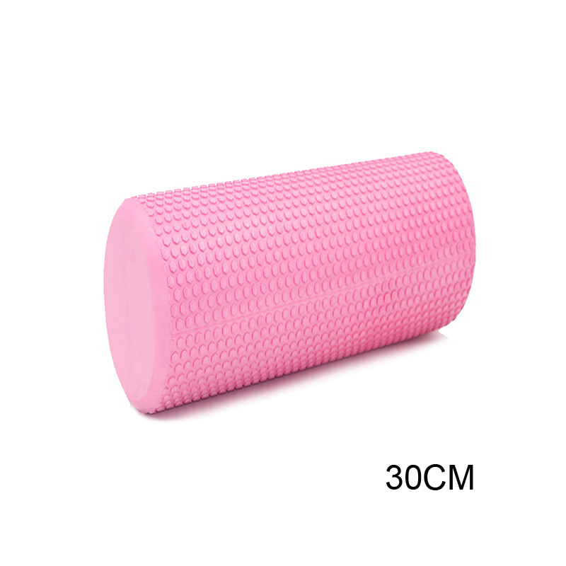 30/45/60 Cm Eva Yoga Yoga Kolom Schuim Yoga Pilates Fitness Foam Roller Sport Trein Gym massage Oefening Ontspannen Foam Rolls: Pink