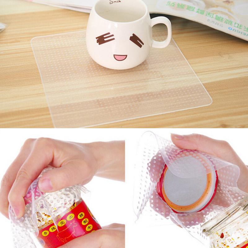 3 Stuk/set Multifunctionele Voedsel Verse Verpakking Keuken Tool Herbruikbare Silicone Voedsel Verpakking Stretch Seal Siliconen Plastic Wrap