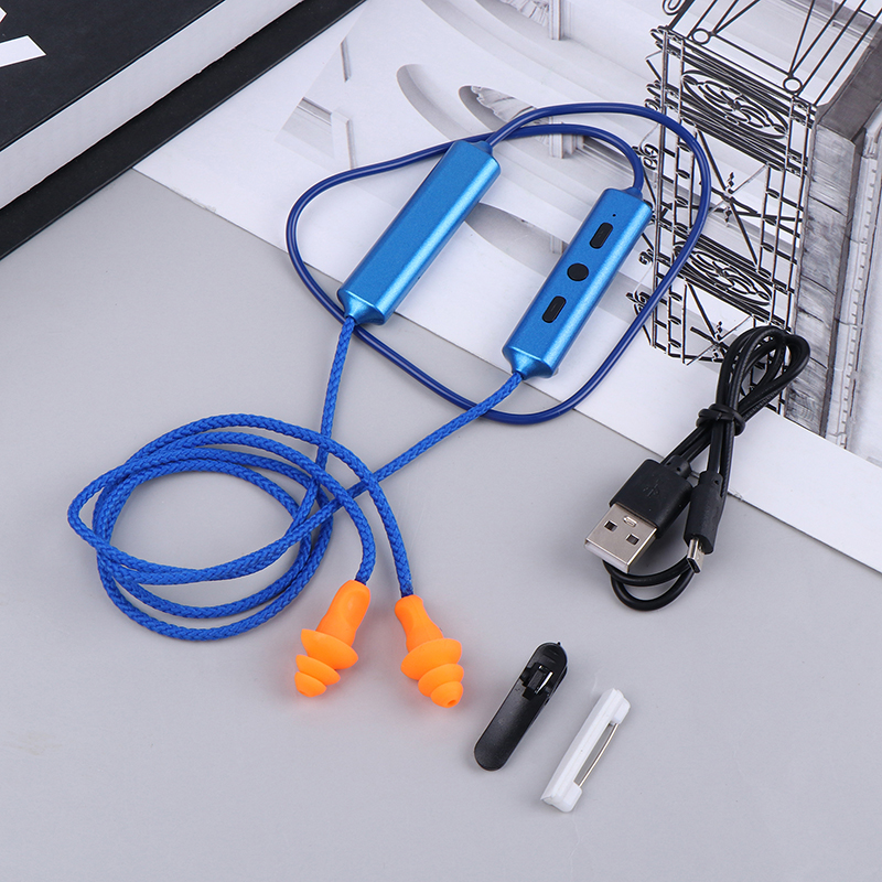 Oordopjes Bluetooth Headset Voor Werk, Ruisonderdrukking, Gehoorbescherming, Bouwplaatsen, Productielijnen, Lawaaierige Plaatsen: Rood