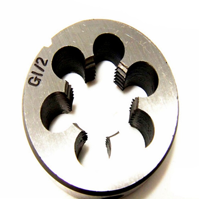 1Pcs HSS Pipe Threads Round Dies BSP 1/8 1/4 3/8 1/2 3/4 HSS High Speed Steel Pipe Thread BSP Round Die Hand Tools Tap Die