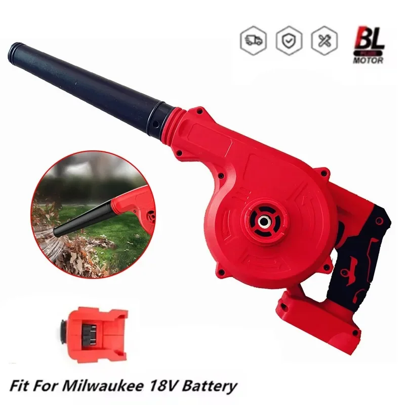 Fit voor Milwaukee 18V Batterij Elektrische Luchtblazer Stofzuiger 2 in 1 Draadloze Bladblazer Stof Computer Collector power Tools