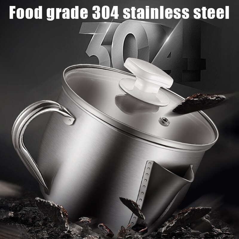 Rustfrit stål oliefilter suppe separator sil filter køkkenredskab  s7 #5