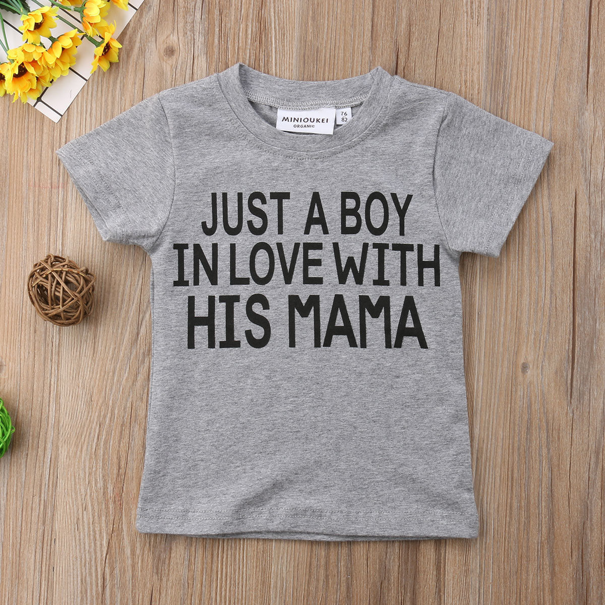 Pudcoco Ons Voorraad Mode Katoen Peuter Kids Baby Meisjes Jongens Unisex Brief Grijs Tops T-shirt Blouse Tee Grijs Zomer kleding: A / 5T