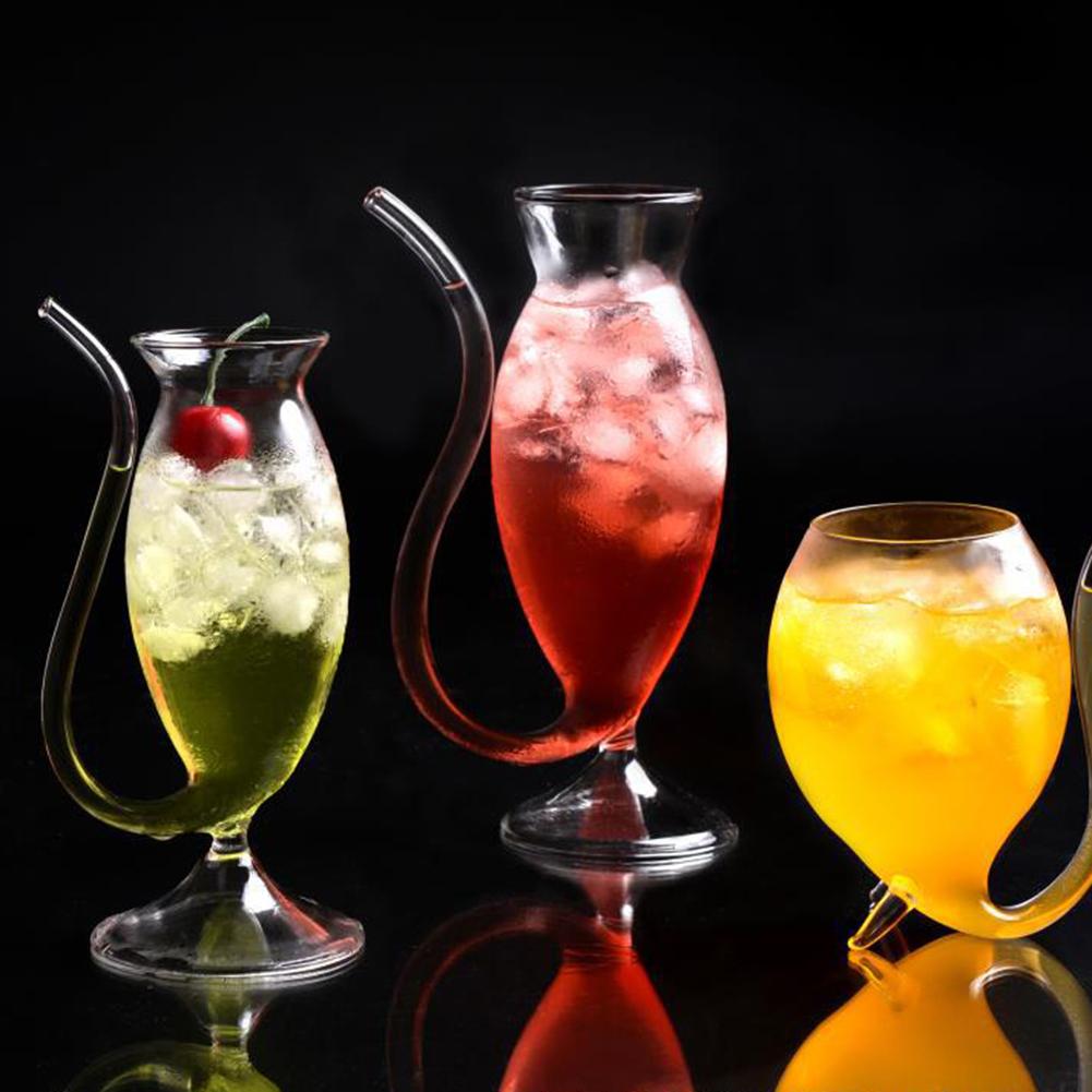 Copa de cristal para beber vino y whisky, tubo para beber leche y zumo, resistente al calor