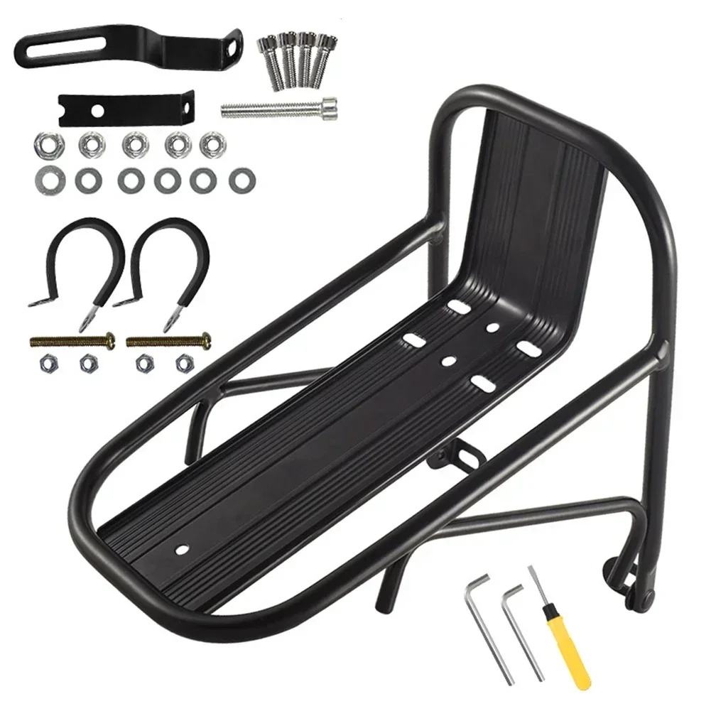 23X15X12Cm Elektrische Fiets Voorrek Aluminium Bagagedrager Rekken Fiets Bagagedrager Fietsenrek