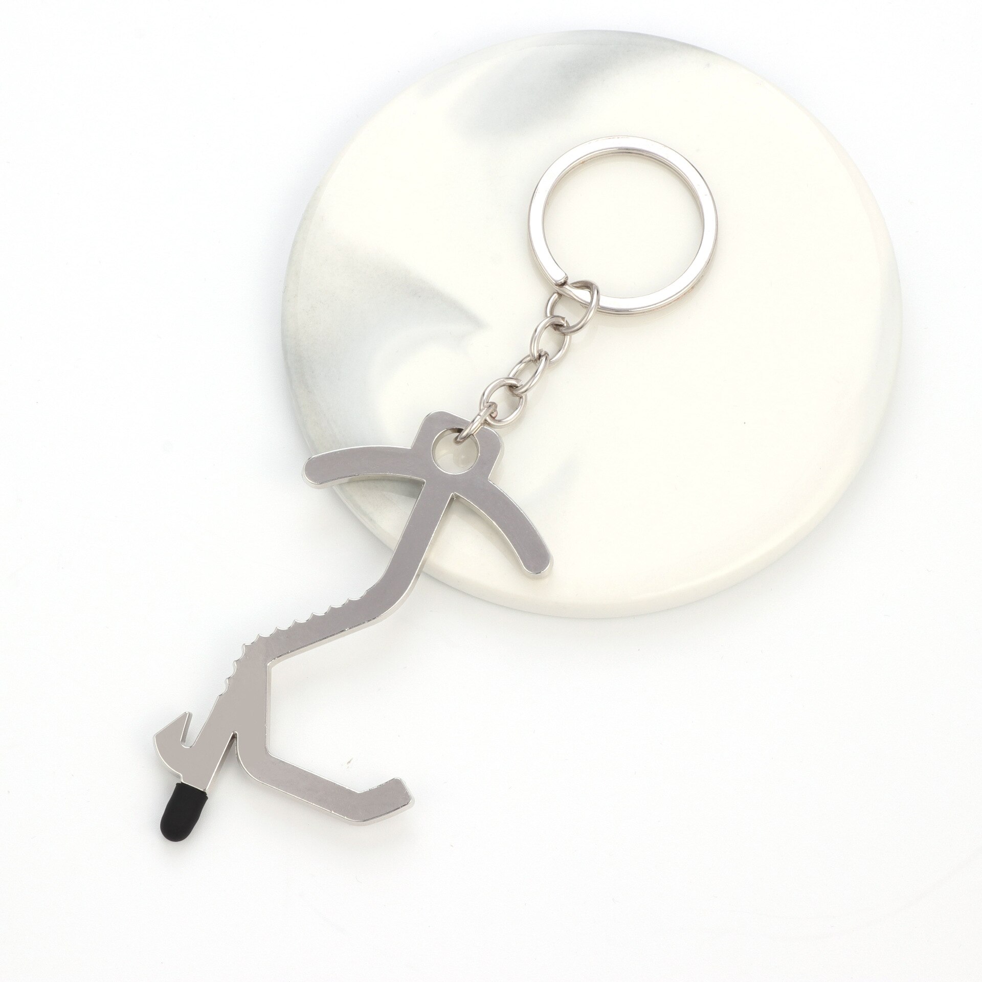 Non-Contact Door Opening Press Elevator Keychain Useful Product Alloy Safe Health Non-Contact Anti-Virus EDC Door Opener: Ysk28  1 hao FOB