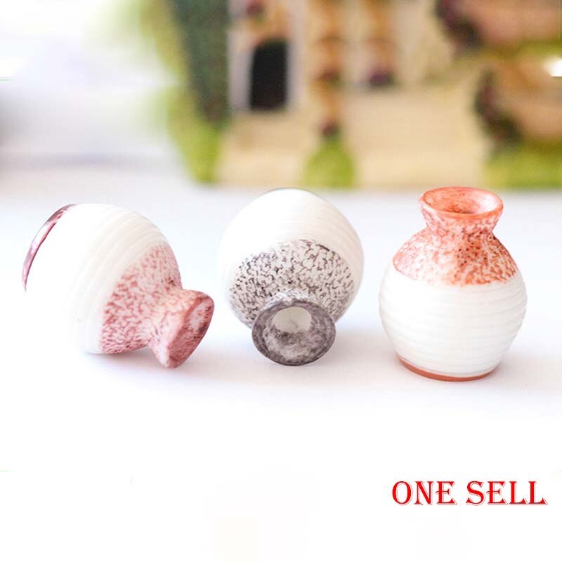 1/3Pcs Mini Hars Kleine Vaas Thuis Tuin Decoratie Fijne Cut Vaas Decor Diy Craft Micro Landschap Vaas ornamenten: 1Pcs
