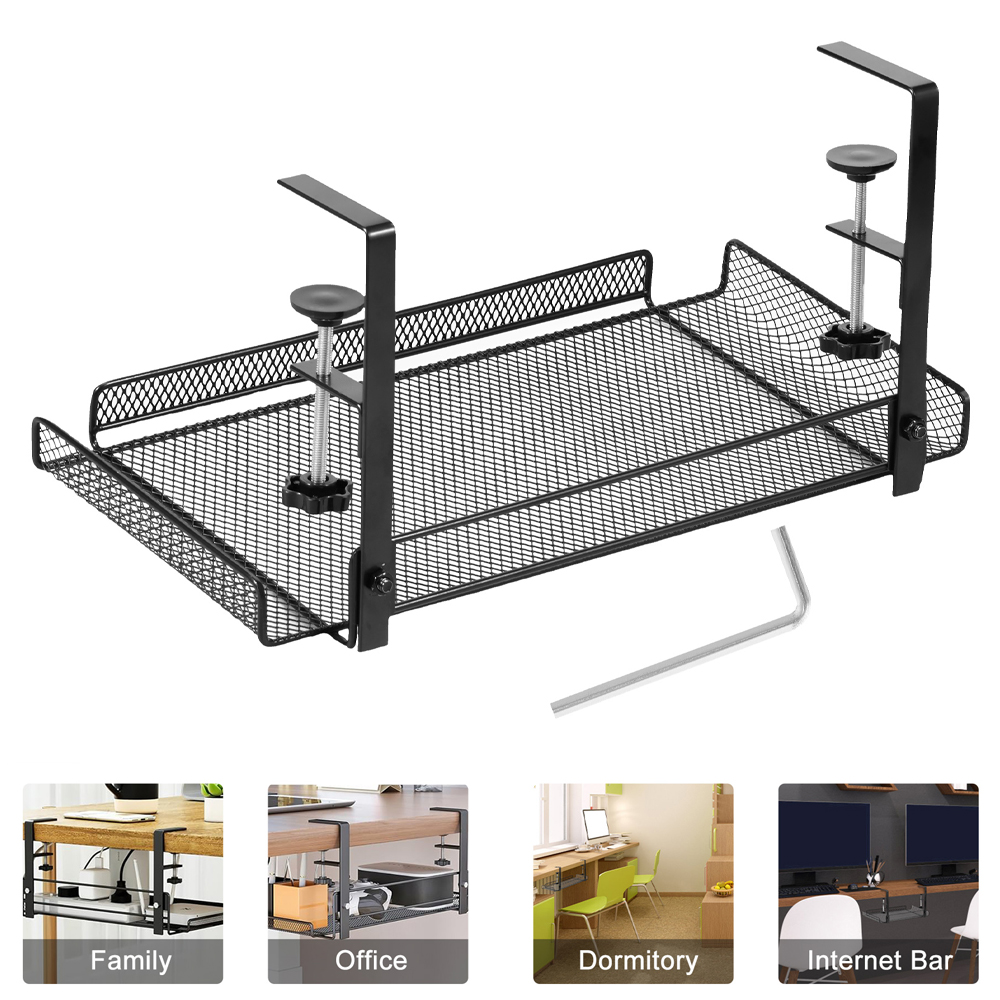 Onder bureau kabelbeheer lade computer bureau draadorganizer geen boren snoerhouder voor thuis keuken opslagaccessoires