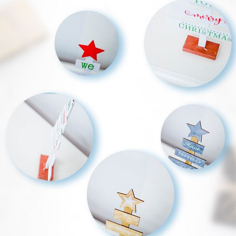 Wooden Desk Table Decor Christmas Tree Pendants Xmas Tree Ornaments Christmas Decoration Home Decor