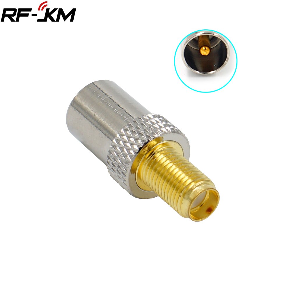 Adaptador RF SMA hembra a TV, conector Coaxial de , recto, 1 ud.
