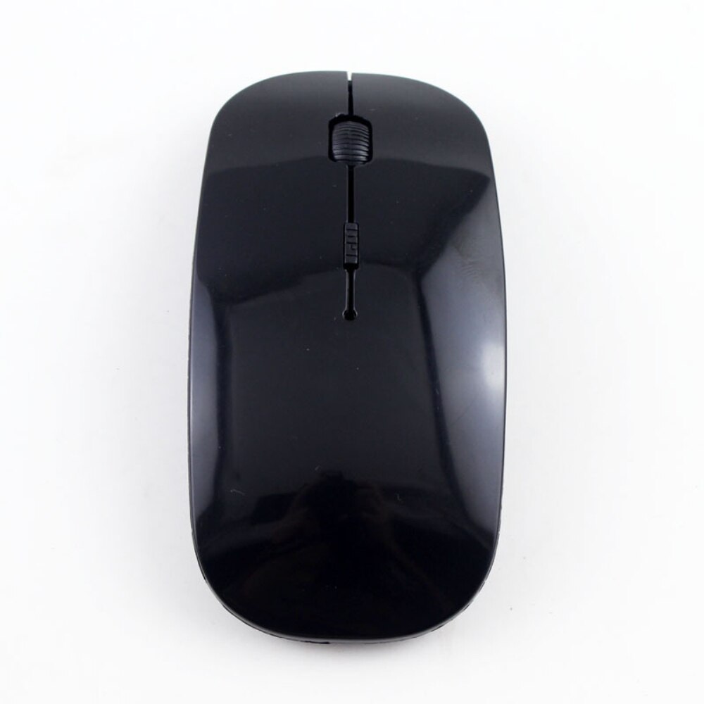 USB Wireless Mouse 2.4Ghz Receiver Ultrathin Gaming Mouse Gamer For Notebook Laptop Desktop Computer Accessories: Black