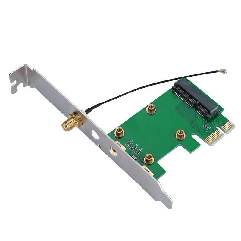 Wireless Wifi Network Card Mini Pci-E To Pci-E Adapter Convertor Card Desktop Gm