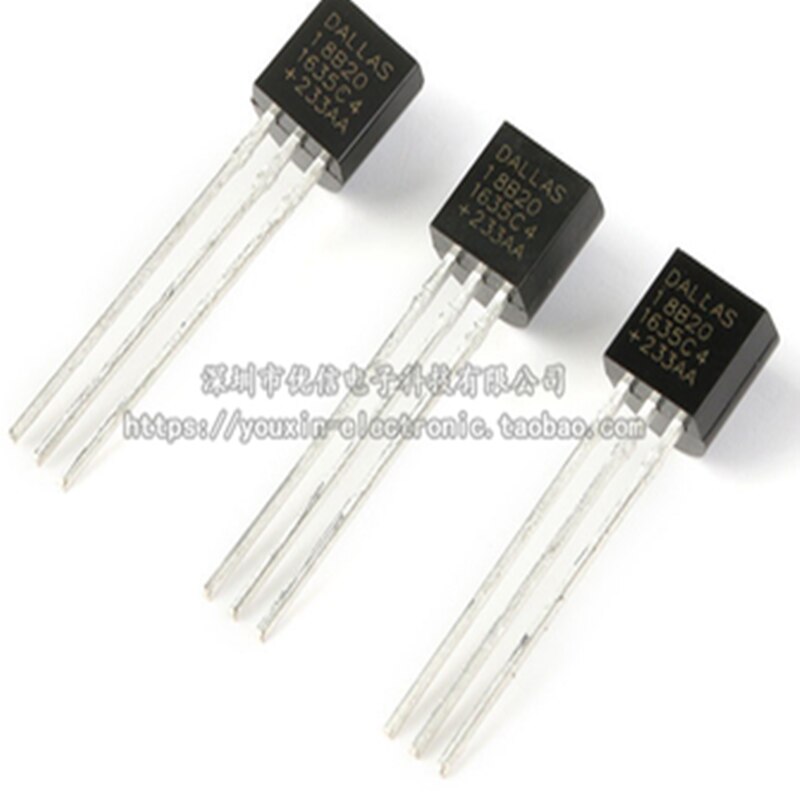 1PCS Original authentic DS18B20+ programmable digital thermometer/temperature sensor TO-92