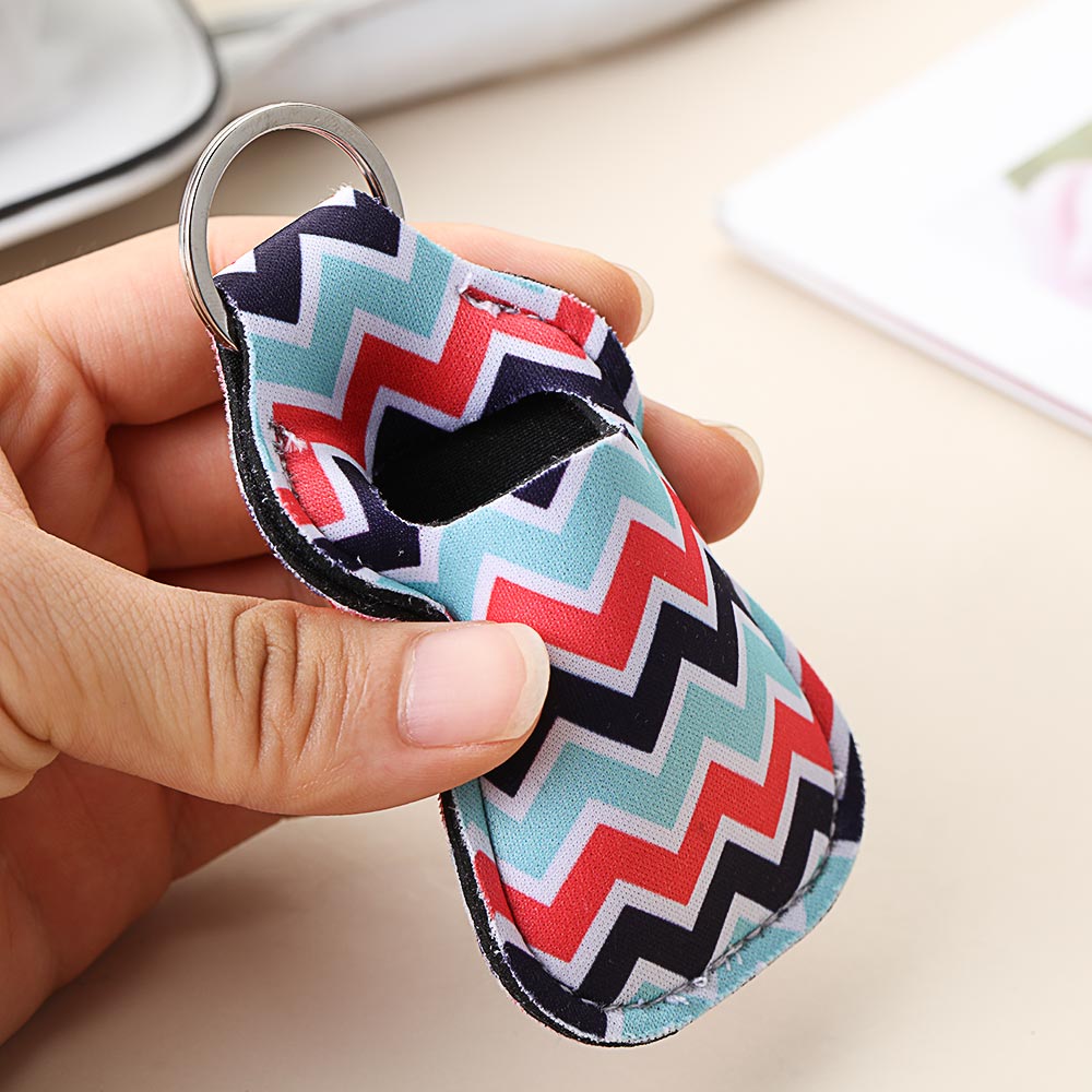 Empty Travel Bottle Keychain Holder Refillable Containers Reusable Bottles with Keychain Carriers 30 ml Flip Cap Bottle Cover