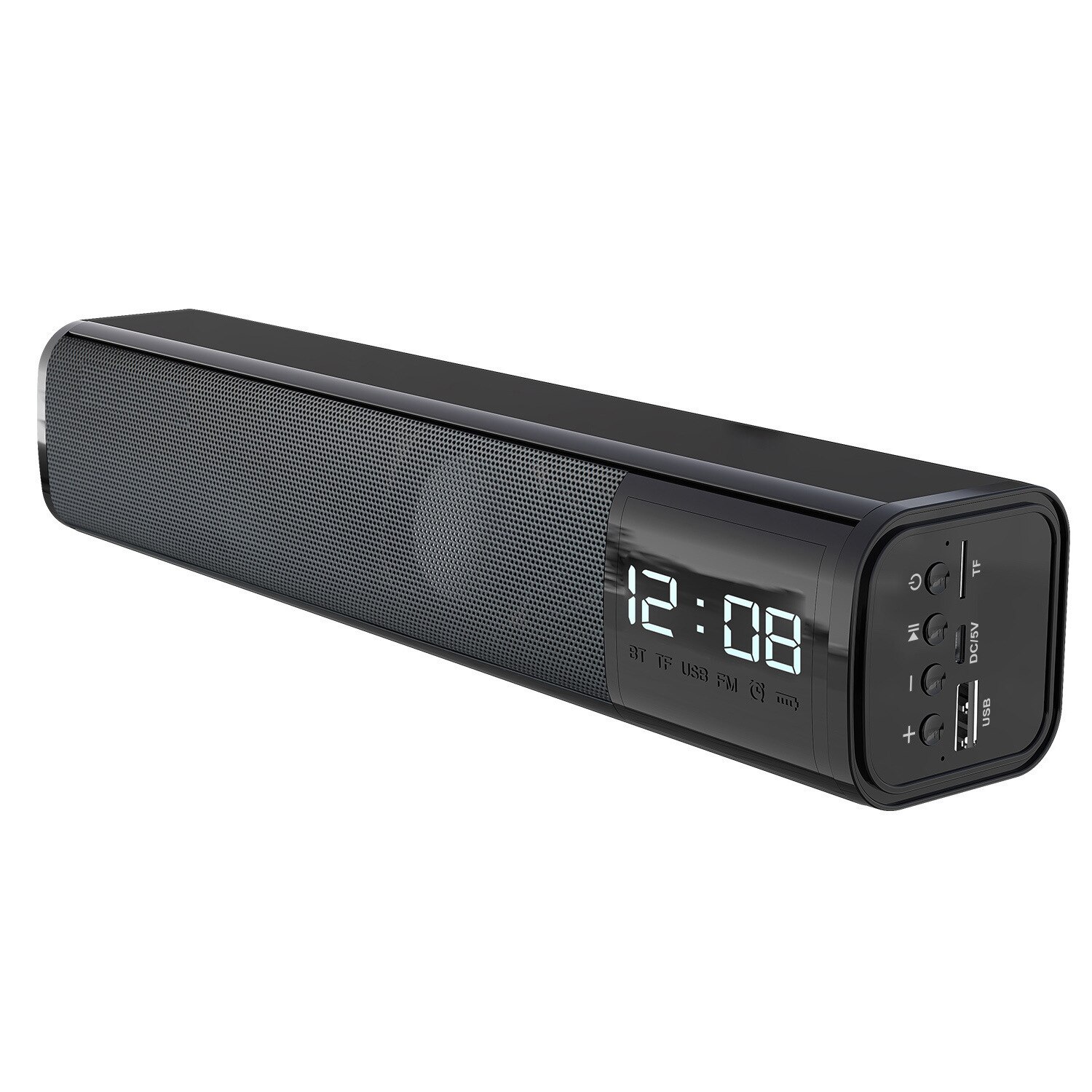 Kabelloser bluetooth-lautsprecher mit  s8 lautsprechern, desktop-pc, handy-multimedia-lautsprecher, subwoofer, wecker und audiofunktion: Default Title