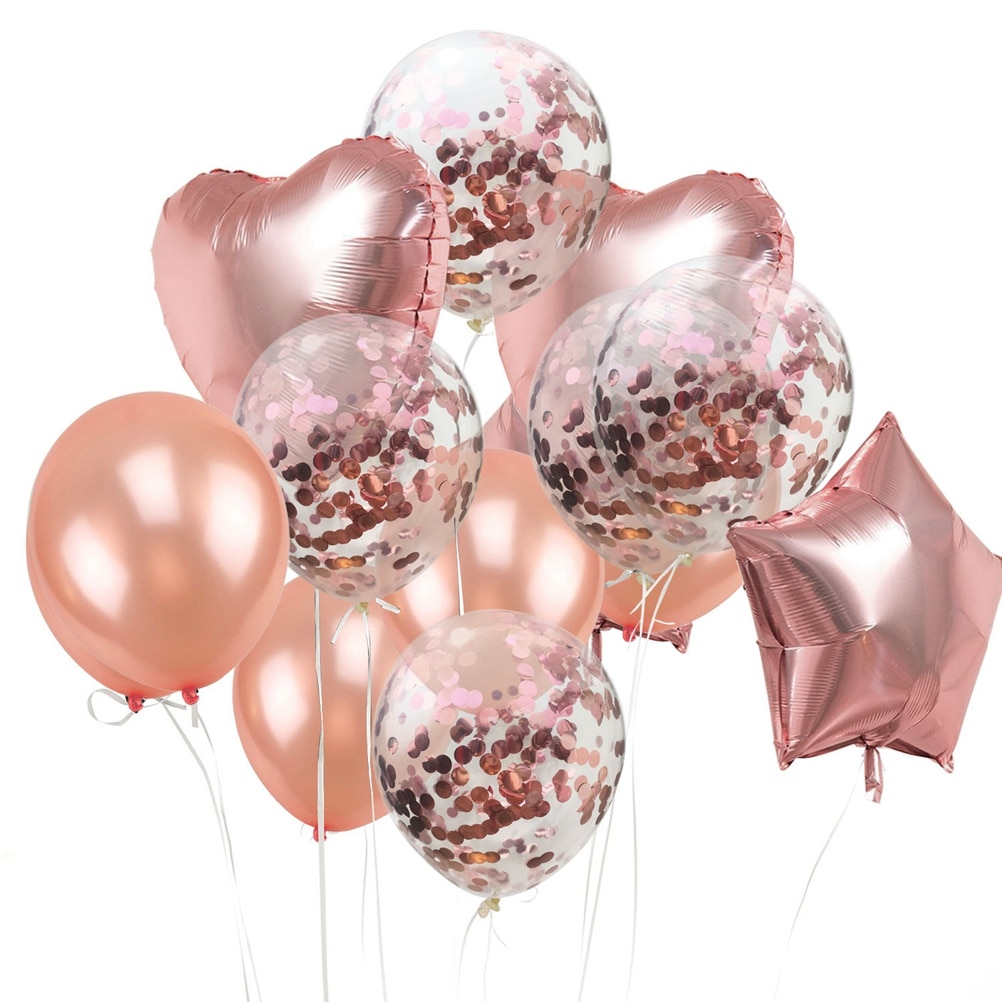 15 Pcs Star Vormige Ballonnen Graduation Latex Ballonnen Set Voor Graduation Ceremony Party Decor (Rose Golden)