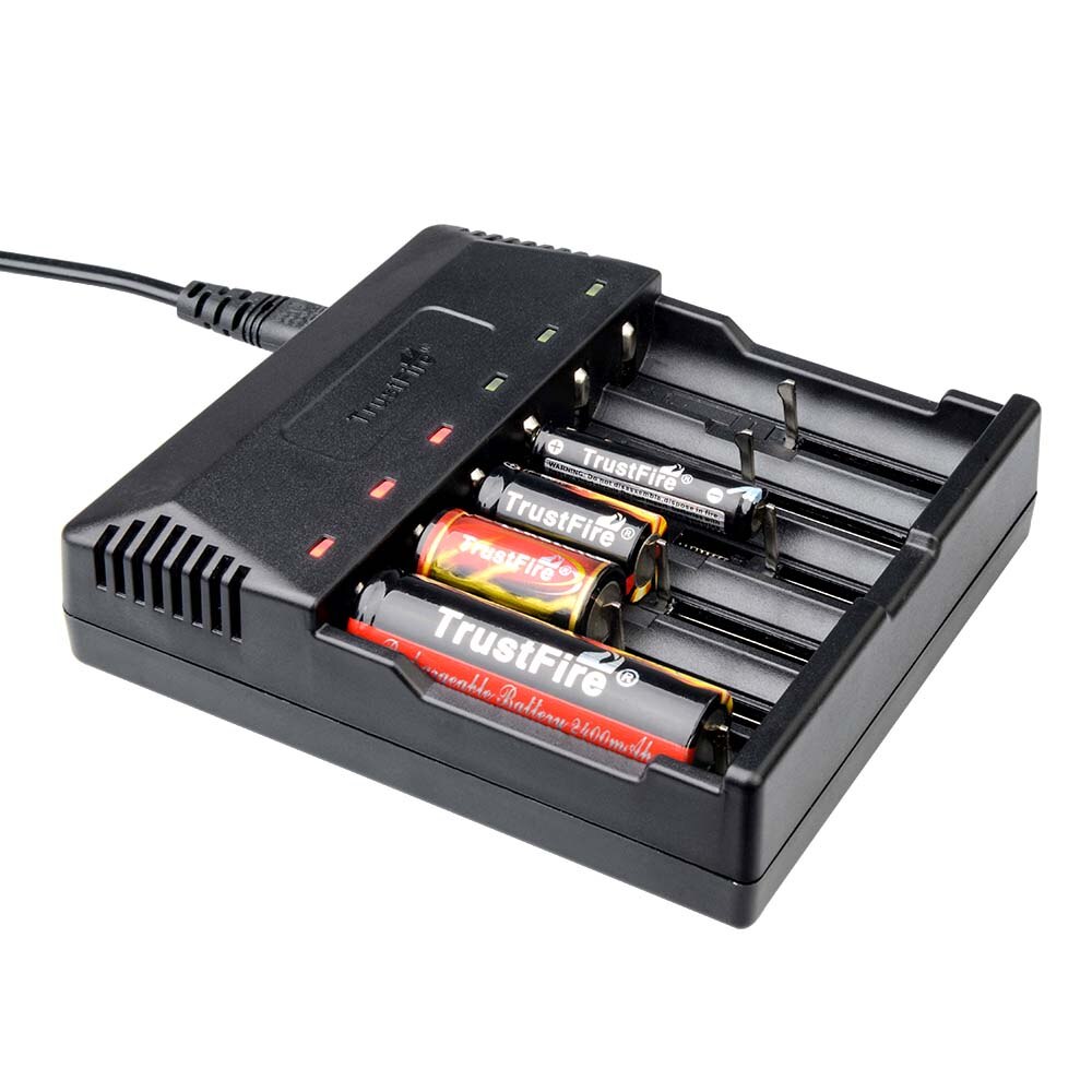 TrustFire TR-012 18650 Battery Charger Universial Charger 6 Slots for Li-ion IMR LiFePO4 10440 14500 16340 18350 18500 Batteries