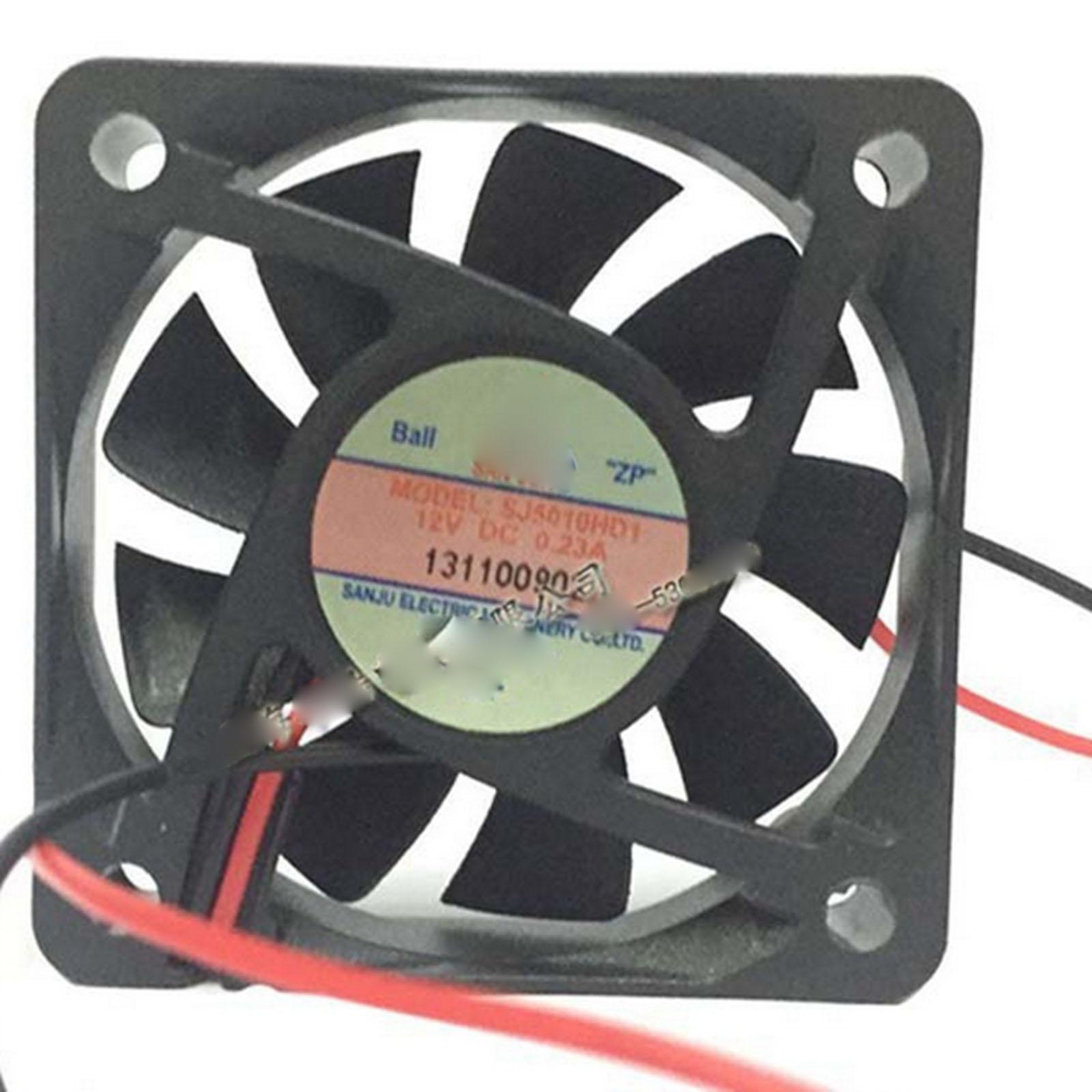 12V DC 50x50x10mm Axial Radiator Fan 6.2CFM Dual Ball Bearing Middle Speed