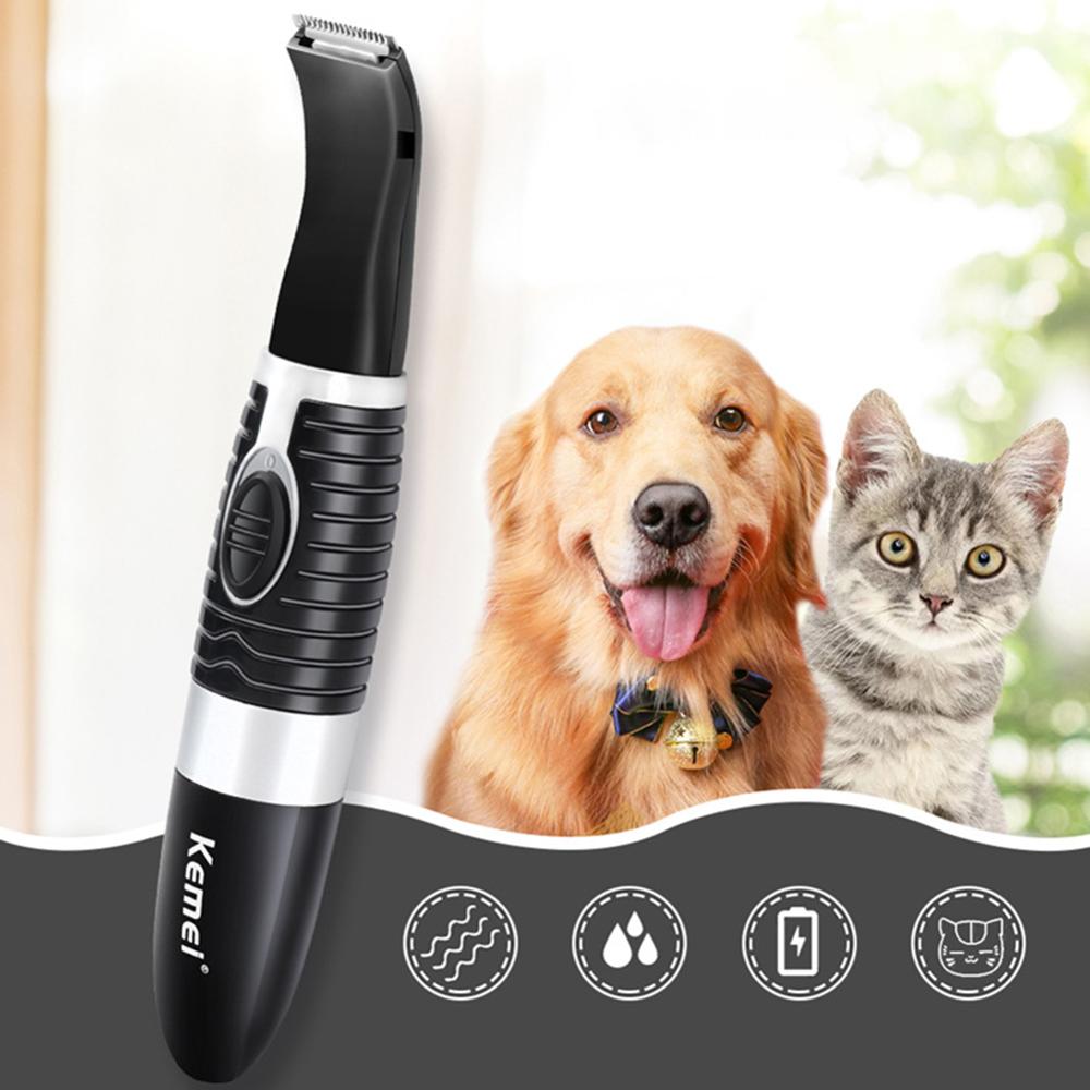 KEMEI KM-5002 Hair Clippers for Pets Dog Hair Shaver Grooming Kit AA Battery Shaver with Guide Comb