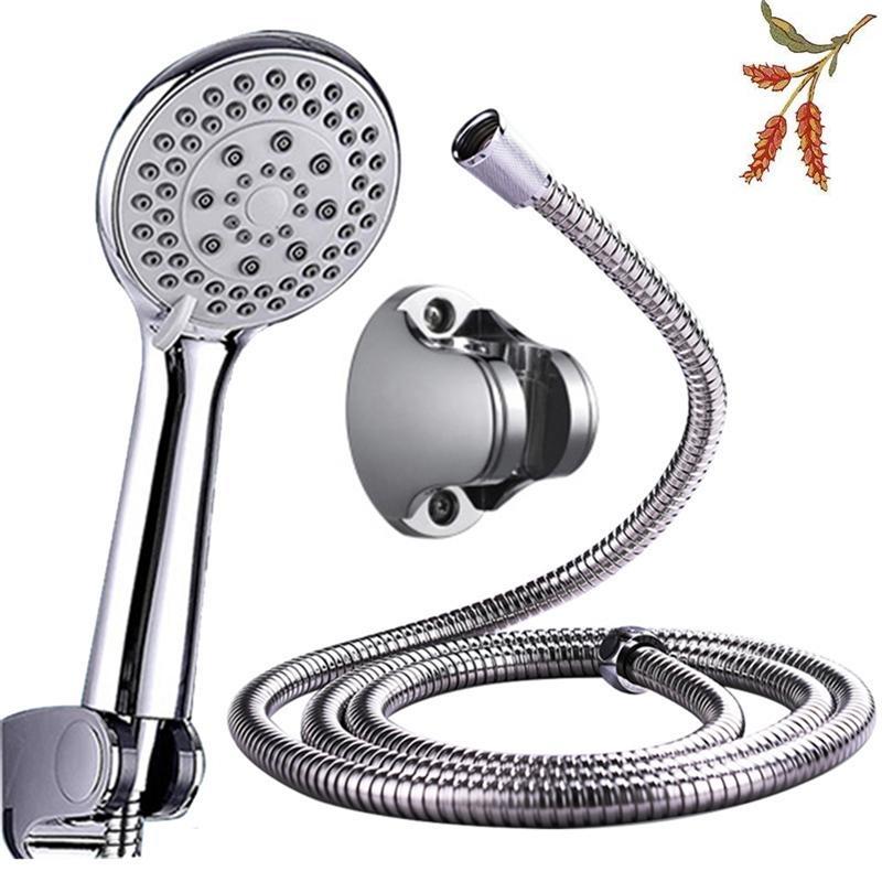 3 Stks/set Douche Set Douchekop Douche Buis Douche Muur Houder Rvs Roestvrij Abs Douche Kit Voor Thuis Badkamer