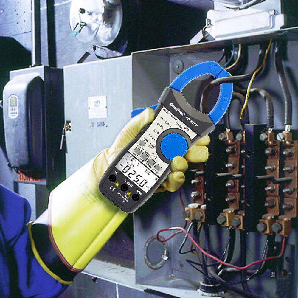 Power Clamp Meter 870P (RU Warehouse ) HoldPeak 99.99kW/100kW~300kW Active Power Energy Diagnostic Tester