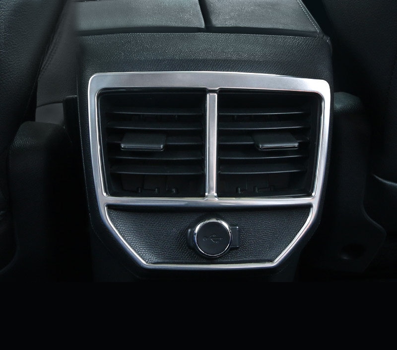 Pour Peugeot 3008 3008 GT Intérieur En Acier inoxydable Arrière Climatisation Évent Sortie Garniture 1 pièces de Voiture