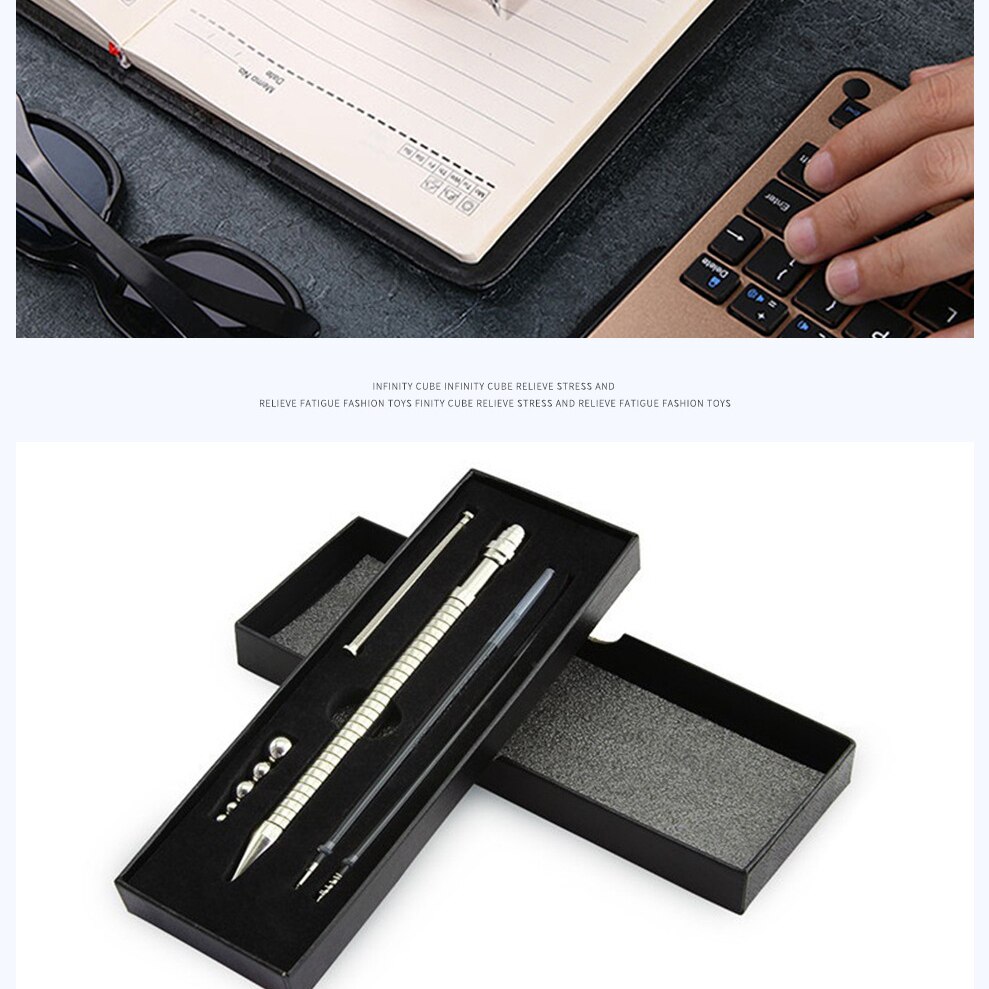Fidget Pen Stress Relieve Toys Metal Fidget Pen Spinner Toys Magnetic Pen Anti Stress Fidget Toys for ADHD