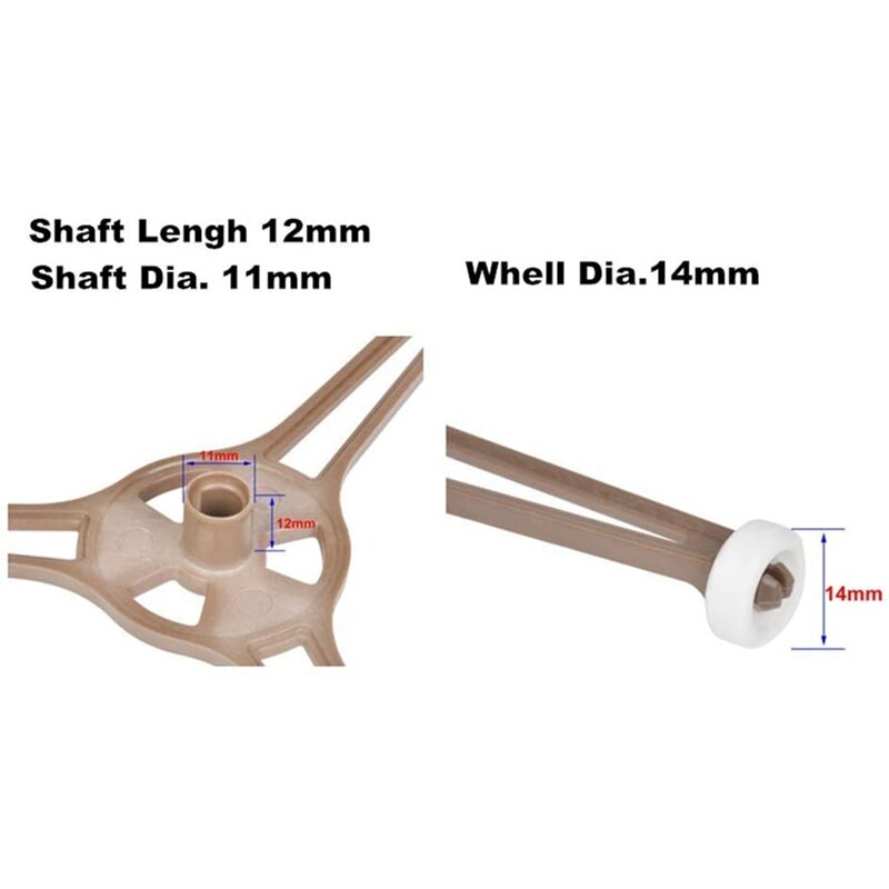 6 Pieces Microwave Turntable Ring Triple Arm Glass Play Tray Support Roller Guide Stand Holder