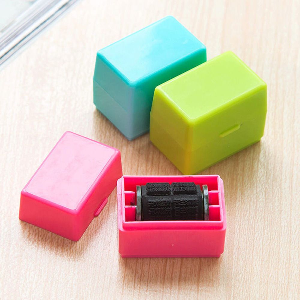1Pcs Guard Your ID Roller Stamp SelfInking Stamp Messy Code Security Office