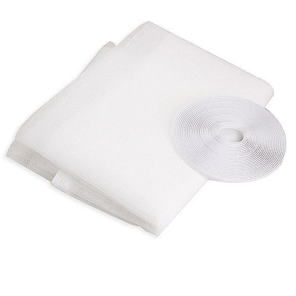 Protector de cortina de rejilla antimosquitos mosquitera para ventana de cocina mosquitera: Marfíl / 1.5 X 2 M