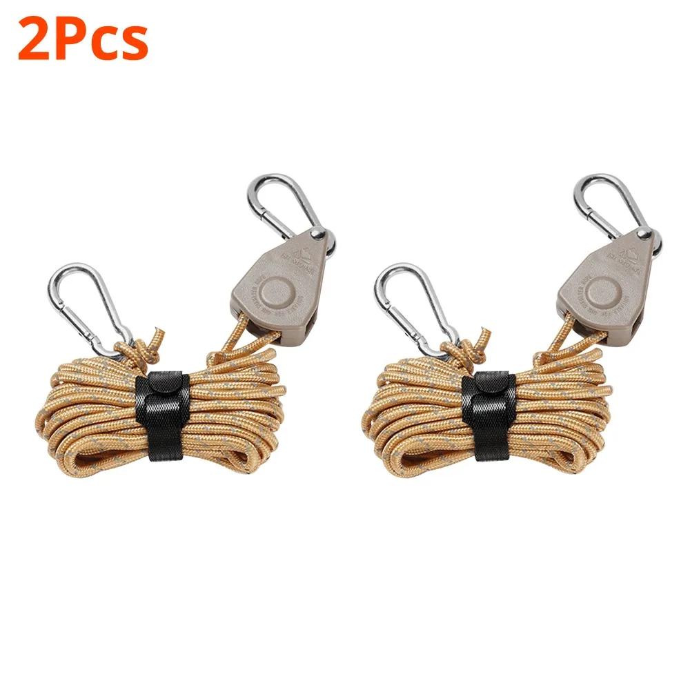 1-10 pz 4M 4MM tendicinghia da campeggio tendicinghia a cricchetto tenda da campeggio tenda da suola regolabile corda del vento gancio puleggia attrezzi da campeggio: Radura