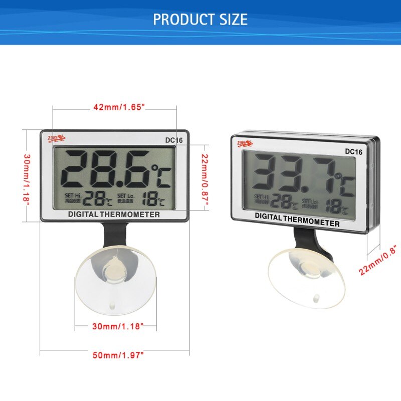 Termómetro Digital LCD para acuario, termómetro para acuario, sumergible, Digital, electrónico, temperatura del acuario, alarma de Control, suministro de herramientas