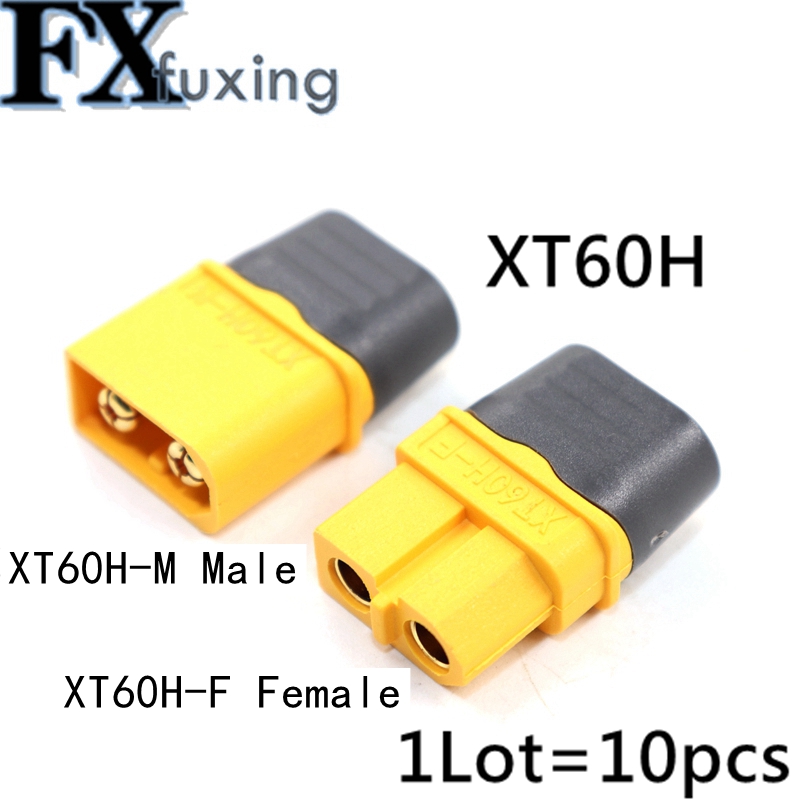 10 Uds XT60 XT60H conectores tipo bala macho hembra enchufes de alimentación RC LV Lipo batería Motor impresora 3D XT60H-M XT60H-F