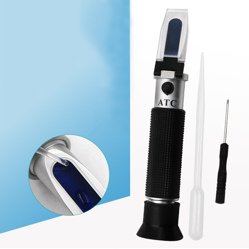 RIFRATTOMETRO PER IL CONTENUTO DI ALCOL/ ALCOLOMETRO 0-80% - Beer - Foto 8