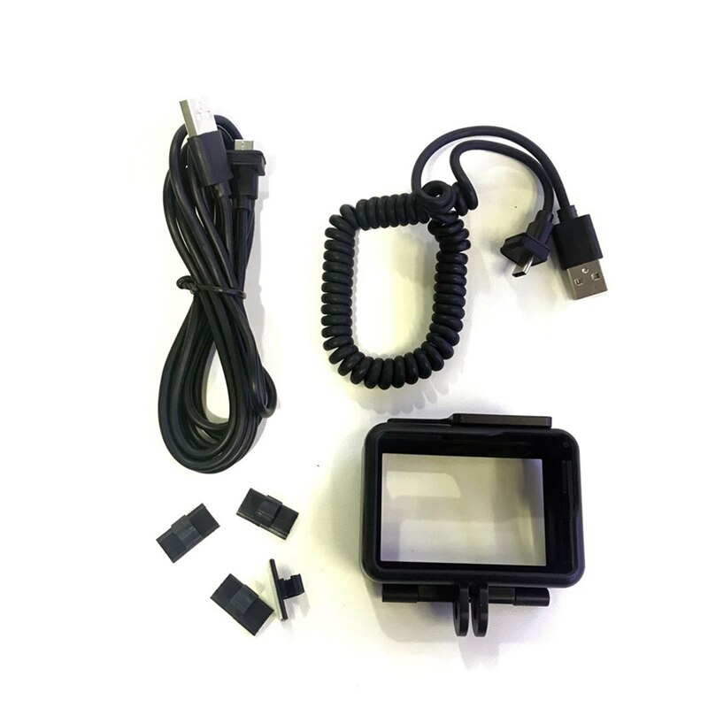 Für  sj10 pro  sj10x sjcam black frame kit set zubehör mit motorrad-ladekabel unterstützt das laden