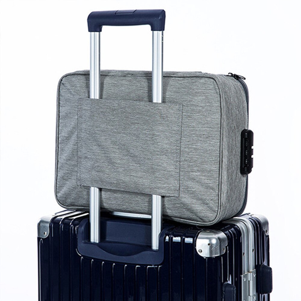 Waterproof Briefcase For Documents Storage Business Travel Pouch Large Capacity Multilayer Receiving Bags With Password XA686ZC