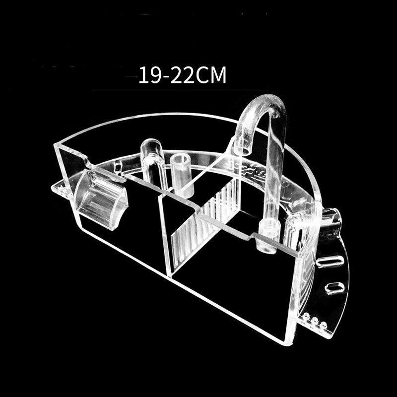 3 in 1 Aquarium Filter Kasten Externe Acryl Externe Hänge Wasserfilter Aquarium Filter Kasten für Runde Fisch Panzer zubehör: M