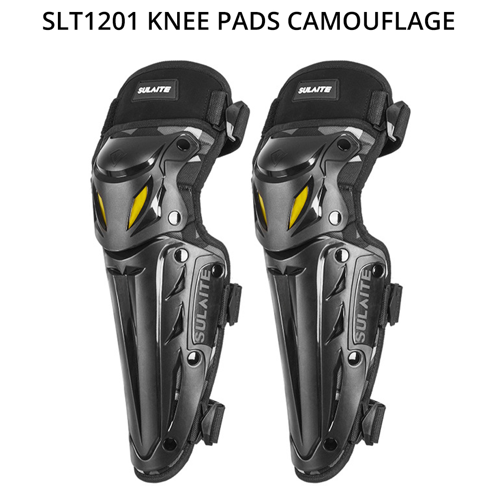 Motorcycle Protection Elbow &amp; Knee Pads Set Protector Moto Equipment For Men Moto Motocross Protective Gear Knee Guards CE: SLT1201-Knee-CF