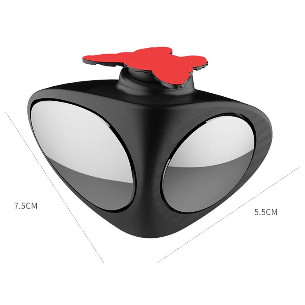 Double Mirror for blind zone on regular car side mirrors, dead zone mirror, spherical car mirror